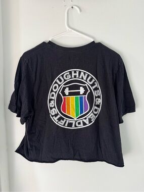 Doughnuts and deadlifts pride tshirt